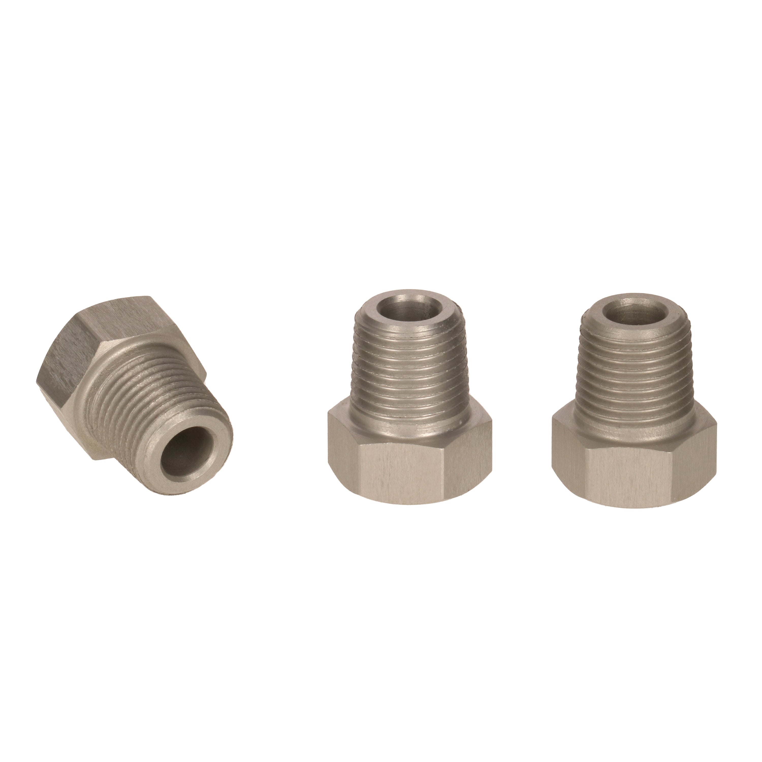 1/8 NPT Hex Socket - Natural Anodised - Blanking Plug Bung Blocker Male Fuel Oil